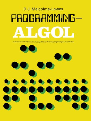cover image of Programming—ALGOL